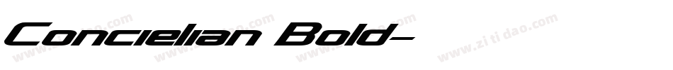 Concielian Bold字体转换